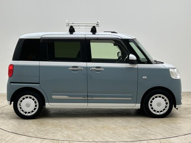 ムーヴキャンバスストライプスＧターボ　ディスプレーオーディオ・クルコンＲ５年式・ルーフキャリア付き・クルーズコントロール・９インチディスプレイオーディオ・バックカメラ・ＥＴＣ車載器・運転席／助手席シートヒーター・両側電動スライドドア・置くだけスマホ充電・キーフリー（大阪府）の中古車