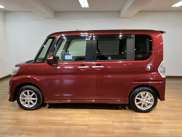 タントカスタムＸ・純正ナビ・バックモニター・片側スライドドア純正７インチナビ／バックモニター／走行２．８万ｋｍ／Ｂｌｕｅｔｏｏｔｈ／ＵＳＢ接続／純正１４インチアルミホイール／プッシュスタート／電動格納ドアミラー／左側パワースライドドア／マット／バイザー（大阪府）の中古車