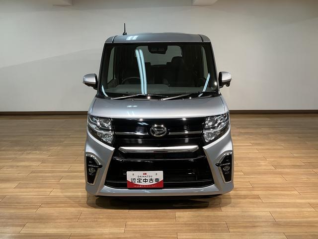 タントカスタムＲＳ　パノラマモニター／走行０．５万キロ／令和１年式／走行０．５万キロ／車検整備付き／オーディオレス／ターボ車／パノラマモニター／駐車支援／アダプティブクルーズコントロール／革巻きステアリング／ＬＥＤヘッドライト両側パワースライドドア（大阪府）の中古車