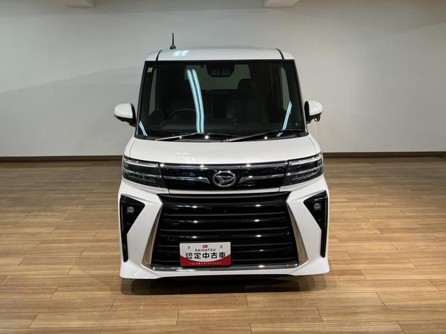 タントカスタムX 純正ナビ/パノラマモニター/走行1.3万キロ令和5年式/走行1.3万キロ/パノラマモニター/ETC/純正ナビ(NMZK−W73D)/フルセグ/Bluetooth/USB/両側パワースライドドア/キーフリー/衝突軽減ブレーキ/シートヒーター(大阪府)の中古車