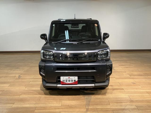 タフトＧ　ダーククロムベンチャー　元試乗車／走行１１３キロ元試乗車／令和７年式／走行１１３キロ／新車保証継承／１５インチアルミホイール／キーフリー／ＬＥＤヘッドライト／電動パーキングブレーキ／ホールド機能／カーペットマット／シートヒーター／衝突軽減ブレーキ／（大阪府）の中古車