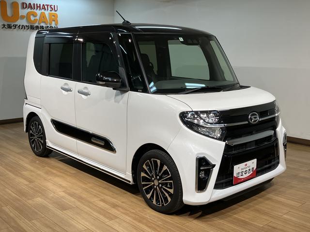 タントカスタムＲＳセレクション／９インチナビ／全方位カメラ／ＥＴＣ前後ドラレコ／クルコン／ターボ車／両側電動スライドドア／カーテンエアバッグ／サイドエアバッグ／プッシュスタート／シートヒーター／障害物センサー／衝突軽減ブレーキ／横滑り防止装置／スマートキー／（大阪府）の中古車