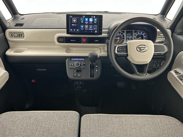 ムーヴキャンバス 中古車 ストライプスＧ／４ＷＤ／９インチＤＡ／パノラマ／前後ドラレコ新車保証継承／走行１．０万ｋｍ／４ＷＤ／アイドリングストップレス／９インチＤＡ／パノラマモニター／前後ドラレコ／ＥＴＣ／ルーフキャリア／両側パワースライドドア／前席シートヒーター／ワイヤレス充電器