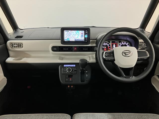ムーヴキャンバスストライプスG 元試乗車/純正ナビ/バックカメラ令和7年式/走行0.1万キロ/元試乗車/両側パワースライドドア/キーフリー/LEDヘッドライト/純正ナビ/Bluetooth/フルセグ/CD/DVD/バックカメラ/フォグランプ/(大阪府)の中古車