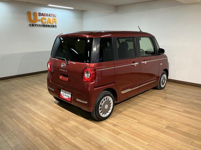 ムーヴキャンバスセオリーGターボ/元試乗車/走行541キロ/クルコン/LED元試乗車/走行541キロ/ターボ車/クルコン/両側電動スライドドア/LEDヘッドライト/LEDフォグランプ/カーテンエアバッグ/サイドエアバッグ/シートヒーター/障害物センサー/バックカメラ/(大阪府)の中古車