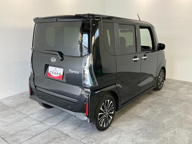 タントカスタムＲＳ　ターボ　フルセグナビ　バックカメラ衝突被害軽減ブレーキ　コーナーセンサー　フルセグナビ　Ｂｌｕｅｔｏｏｔｈ　ＤＶＤ再生　ＵＳＢ　バックカメラ　両側電動スライドドア　前席シートヒーター　ＬＥＤ　オートライト　スマートキー　エコアイドル（滋賀県）の中古車