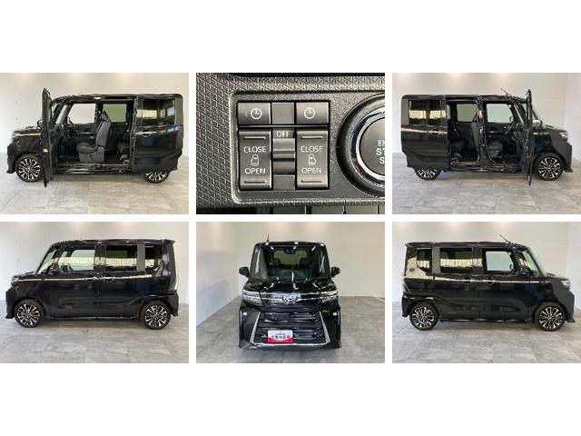 タントカスタムＲＳ　ターボ　フルセグナビ　バックカメラ衝突被害軽減ブレーキ　コーナーセンサー　フルセグナビ　Ｂｌｕｅｔｏｏｔｈ　ＤＶＤ再生　ＵＳＢ　バックカメラ　両側電動スライドドア　前席シートヒーター　ＬＥＤ　オートライト　スマートキー　エコアイドル（滋賀県）の中古車