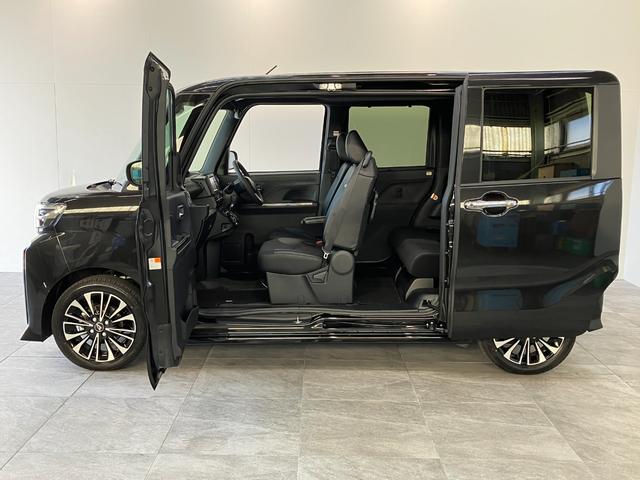 タントカスタムＲＳ　ターボ　フルセグナビ　バックカメラ衝突被害軽減ブレーキ　コーナーセンサー　フルセグナビ　Ｂｌｕｅｔｏｏｔｈ　ＤＶＤ再生　ＵＳＢ　バックカメラ　両側電動スライドドア　前席シートヒーター　ＬＥＤ　オートライト　スマートキー　エコアイドル（滋賀県）の中古車