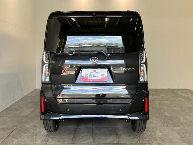 タントカスタムＲＳ　ターボ　フルセグナビ　バックカメラ衝突被害軽減ブレーキ　コーナーセンサー　フルセグナビ　Ｂｌｕｅｔｏｏｔｈ　ＤＶＤ再生　ＵＳＢ　バックカメラ　両側電動スライドドア　前席シートヒーター　ＬＥＤ　オートライト　スマートキー　エコアイドル（滋賀県）の中古車