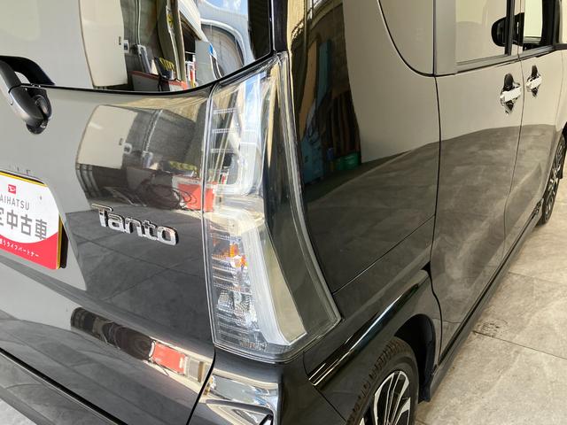 タントカスタムＲＳ　ターボ　フルセグナビ　バックカメラ衝突被害軽減ブレーキ　コーナーセンサー　フルセグナビ　Ｂｌｕｅｔｏｏｔｈ　ＤＶＤ再生　ＵＳＢ　バックカメラ　両側電動スライドドア　前席シートヒーター　ＬＥＤ　オートライト　スマートキー　エコアイドル（滋賀県）の中古車