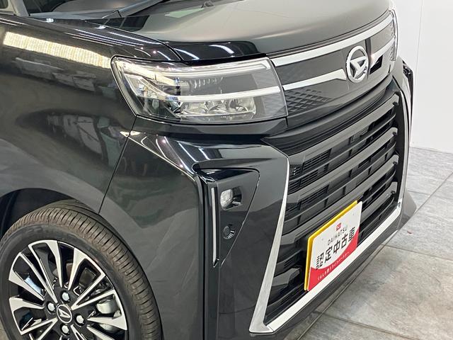 タントカスタムＲＳ　ターボ　フルセグナビ　バックカメラ衝突被害軽減ブレーキ　コーナーセンサー　フルセグナビ　Ｂｌｕｅｔｏｏｔｈ　ＤＶＤ再生　ＵＳＢ　バックカメラ　両側電動スライドドア　前席シートヒーター　ＬＥＤ　オートライト　スマートキー　エコアイドル（滋賀県）の中古車