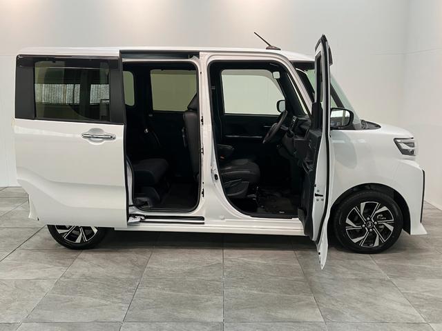 タントカスタムＸ　ＣＤステレオ　コーナーセンサー　シートヒーター衝突被害軽減ブレーキ　コーナーセンサー　ＣＤステレオ　バックカメラ（ナビ装着時用）　両側電動スライドドア　前席シートヒーター　電動パーキングブレーキ　ＬＥＤ　オートライト　オートエアコン　エコアイドル（滋賀県）の中古車