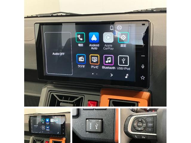 タフトＧターボ　９型ディスプレイオーディオ　バックカメラ　クルコン衝突被害軽減ブレーキ　コーナーセンサー　９型ディスプレイオーディオ　フルセグ　Ｂｌｕｅｔｏｏｔｈ　ＵＳＢ　バックカメラ　前席シートヒーター　ＬＥＤ　オートライト　レーダークルーズコントロール（滋賀県）の中古車