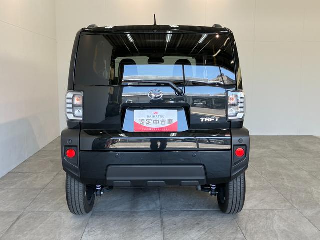 タフトＧターボ　９型ディスプレイオーディオ　バックカメラ　クルコン衝突被害軽減ブレーキ　コーナーセンサー　９型ディスプレイオーディオ　フルセグ　Ｂｌｕｅｔｏｏｔｈ　ＵＳＢ　バックカメラ　前席シートヒーター　ＬＥＤ　オートライト　レーダークルーズコントロール（滋賀県）の中古車