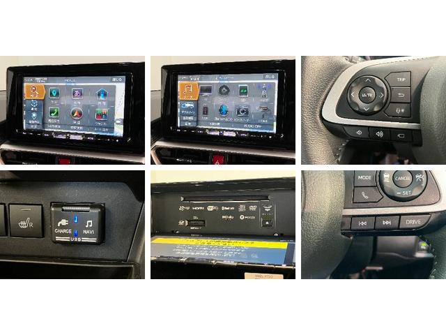 ロッキープレミアムＧ　ＨＥＶ　９型ナビ　パノラマカメラ　ドラレコ衝突被害軽減ブレーキ　コーナーセンサー　９型フルセグナビ　パノラマカメラ　前後ドラレコ　Ｂｌｕｅｔｏｏｔｈ　ＤＶＤ　ＵＳＢ　前席シートヒーター　ＬＥＤ　レーダークルコン　スマートキー（滋賀県）の中古車