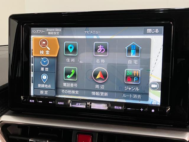 ロッキープレミアムＧ　ＨＥＶ　９型ナビ　パノラマカメラ　ドラレコ衝突被害軽減ブレーキ　コーナーセンサー　９型フルセグナビ　パノラマカメラ　前後ドラレコ　Ｂｌｕｅｔｏｏｔｈ　ＤＶＤ　ＵＳＢ　前席シートヒーター　ＬＥＤ　レーダークルコン　スマートキー（滋賀県）の中古車