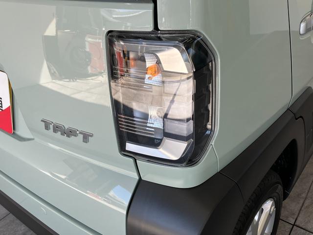 タフトＧ　レーダークルコン　シートヒーター　届出済未使用車衝突被害軽減ブレーキ　コーナーセンサー　バックカメラ（ナビ装着時用）　前席シートヒーター　電動パーキング　レーダークルーズコントロール　ＬＥＤ　オートライト　オートエアコン　スマートキー　エコアイドル（滋賀県）の中古車