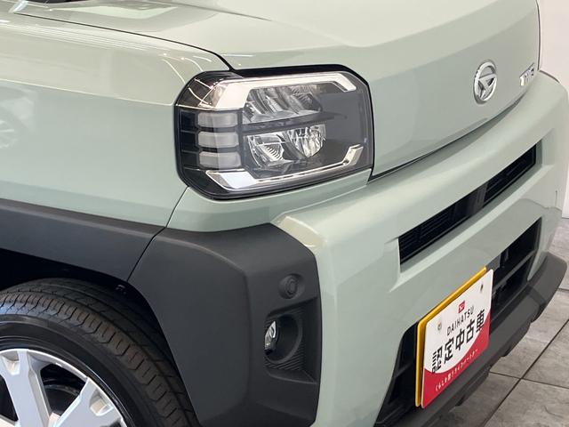タフトＧ　レーダークルコン　シートヒーター　届出済未使用車衝突被害軽減ブレーキ　コーナーセンサー　バックカメラ（ナビ装着時用）　前席シートヒーター　電動パーキング　レーダークルーズコントロール　ＬＥＤ　オートライト　オートエアコン　スマートキー　エコアイドル（滋賀県）の中古車
