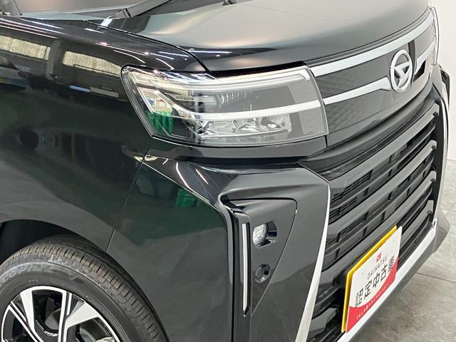 タントカスタムＸリミテッド　レーダークルコン　届出済未使用車衝突被害軽減ブレーキ　コーナーセンサー　バックカメラ（ナビ装着時用）　両側電動スライドドア　前席シートヒーター　電動パーキングブレーキ　ＬＥＤ　オートライト　オートエアコン　クルコン　エコアイドル（滋賀県）の中古車