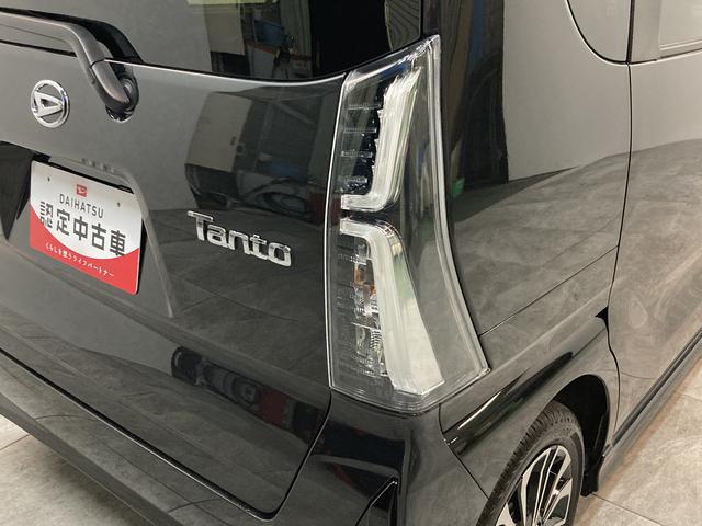 タントカスタムＲＳ　両側電動スライドドア　前席シートヒーター追突被害軽減ブレーキ　スマアシ　コーナーセンサー　ＬＥＤヘッドライト　両側電動スライドドア　スマートキー　前席シートヒーター　オートエアコン　ナビ取り付け時用バックカメラ（滋賀県）の中古車