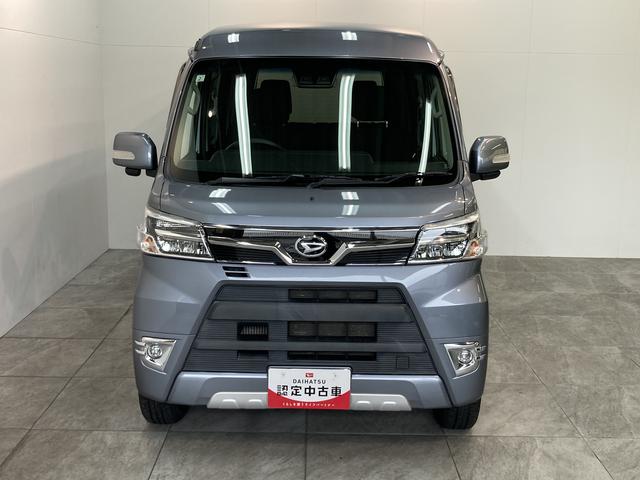 アトレーワゴンカスタムターボＲＳリミテッド　ＳＡ３　４ＷＤ　ターボ　ＬＥＤ衝突被害軽減ブレーキ　ターボ　４ＷＤ　ＣＤステレオ　Ｂｌｕｅｔｏｏｔｈ　左側電動スライドドア　ＬＥＤ　オートエアコン　全席パワーウィンドウ　キーレスエントリー　タイヤ４本交換済み　セキュリティアラーム（滋賀県）の中古車