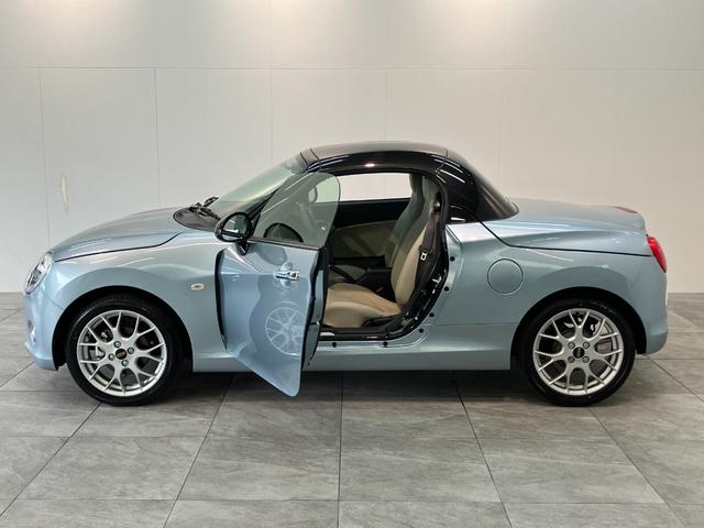 コペン20thアニバーサリーエディション 5MT 走行30KM電動オープンルーフ MOMO製ハンドル 革シート BBS製アルミホイール シートヒーター LEDヘッドライト スマートキー オートエアコン 5速マニュアルミッション車 ターボ(滋賀県)の中古車