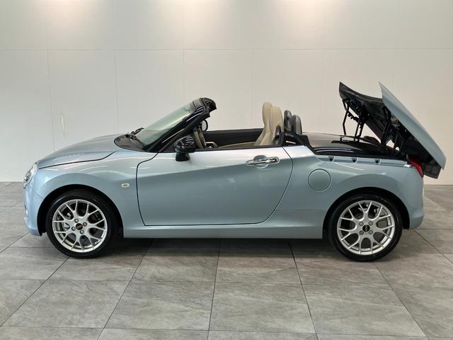 コペン20thアニバーサリーエディション 5MT 走行30KM電動オープンルーフ MOMO製ハンドル 革シート BBS製アルミホイール シートヒーター LEDヘッドライト スマートキー オートエアコン 5速マニュアルミッション車 ターボ(滋賀県)の中古車