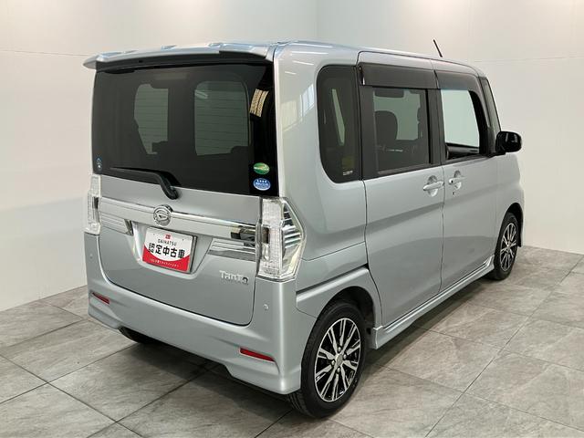 タントカスタムＸトップエディションＳＡ２　８型ナビ　バックカメラ衝突被害軽減ブレーキ　８型フルセグナビ　Ｂｌｕｅｔｏｏｔｈ　ＤＶＤ　ＵＳＢ　バックカメラ　両側電動スライドドア　ＬＥＤ　スマートキー　オートエアコン　オートライト　エコアイドル　タイヤ４本新品交換済み（滋賀県）の中古車