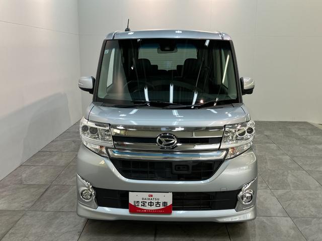 タントカスタムＸトップエディションＳＡ２　８型ナビ　バックカメラ衝突被害軽減ブレーキ　８型フルセグナビ　Ｂｌｕｅｔｏｏｔｈ　ＤＶＤ　ＵＳＢ　バックカメラ　両側電動スライドドア　ＬＥＤ　スマートキー　オートエアコン　オートライト　エコアイドル　タイヤ４本新品交換済み（滋賀県）の中古車