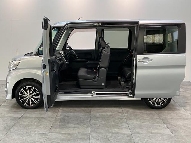 タントカスタムＸトップエディションＳＡ２　８型ナビ　バックカメラ衝突被害軽減ブレーキ　８型フルセグナビ　Ｂｌｕｅｔｏｏｔｈ　ＤＶＤ　ＵＳＢ　バックカメラ　両側電動スライドドア　ＬＥＤ　スマートキー　オートエアコン　オートライト　エコアイドル　タイヤ４本新品交換済み（滋賀県）の中古車