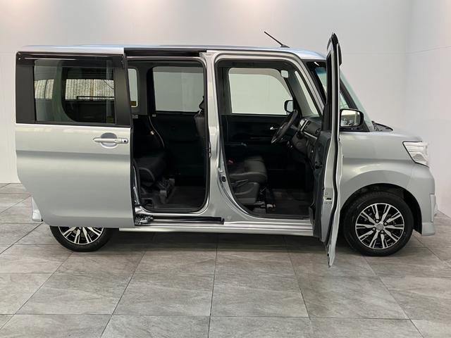 タントカスタムＸトップエディションＳＡ２　８型ナビ　バックカメラ衝突被害軽減ブレーキ　８型フルセグナビ　Ｂｌｕｅｔｏｏｔｈ　ＤＶＤ　ＵＳＢ　バックカメラ　両側電動スライドドア　ＬＥＤ　スマートキー　オートエアコン　オートライト　エコアイドル　タイヤ４本新品交換済み（滋賀県）の中古車