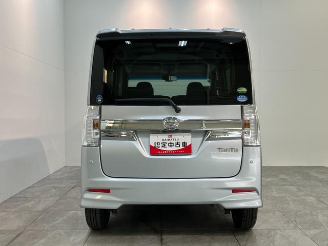 タントカスタムＸトップエディションＳＡ２　８型ナビ　バックカメラ衝突被害軽減ブレーキ　８型フルセグナビ　Ｂｌｕｅｔｏｏｔｈ　ＤＶＤ　ＵＳＢ　バックカメラ　両側電動スライドドア　ＬＥＤ　スマートキー　オートエアコン　オートライト　エコアイドル　タイヤ４本新品交換済み（滋賀県）の中古車
