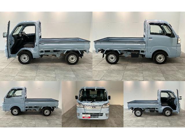 ハイゼットトラックエクストラＳＡ３ｔ　４ＷＤ　ＡＴ車　荷台作業灯　車検整備付衝突被害軽減ブレーキ　パートタイム４ＷＤ　ＡＴ車　ＣＤステレオ　キーレス　パワーウインドウ　オートライト　マニュアルエアコン　マニュアルレベリング　荷台作業灯　４枚リーフスプリン（滋賀県）の中古車
