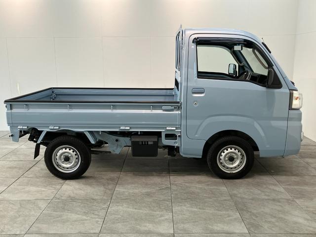 ハイゼットトラックエクストラＳＡ３ｔ　４ＷＤ　ＡＴ車　荷台作業灯　車検整備付衝突被害軽減ブレーキ　パートタイム４ＷＤ　ＡＴ車　ＣＤステレオ　キーレス　パワーウインドウ　オートライト　マニュアルエアコン　マニュアルレベリング　荷台作業灯　４枚リーフスプリン（滋賀県）の中古車