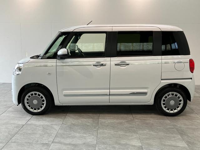 ムーヴキャンバスセオリーＧ　９インチディスプレイオーディオ　届出済未使用車衝突被害軽減ブレーキ　コーナーセンサー　９型ディスプレイオーディオ　フルセグ　Ｂｌｕｅｔｏｏｔｈ　バックカメラ　両側電動スライドドア　前席シートヒーター　ワイヤレス充電器　スマートキー　エコアイドル（滋賀県）の中古車