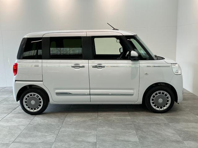 ムーヴキャンバスセオリーＧ　９インチディスプレイオーディオ　届出済未使用車衝突被害軽減ブレーキ　コーナーセンサー　９型ディスプレイオーディオ　フルセグ　Ｂｌｕｅｔｏｏｔｈ　バックカメラ　両側電動スライドドア　前席シートヒーター　ワイヤレス充電器　スマートキー　エコアイドル（滋賀県）の中古車