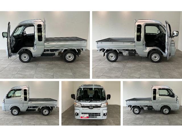 ハイゼットトラックジャンボエクストラ 4WD 5MT デフロック 荷台作業灯衝突被害軽減ブレーキ スマアシ コーナーセンサー LEDヘッドライト オートライト スマートキー パワーウインドウ 電動格納式ミラー 荷台作業灯 4WD デフロック Hi−Lo切り替え エコアイドル(滋賀県)の中古車