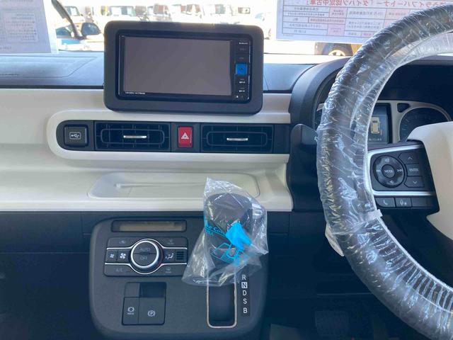 ムーヴキャンバスストライプスＧ　届出済未使用車　ナビ　バックカメラ　フルセグ届出済未使用車　バックカメラ　フルセグチューナー　ブルートゥース対応　両側リヤパワースライドドア　プッシュボタンエンジンスタート　スマートアシスト　ＬＥＤヘッドライト　コーナーセンサー　シートヒーター（京都府）の中古車