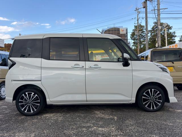 トールカスタムG ターボ 9インチディスプレイオーディオ USB走行無制限1年保証 前後コーナーセンサー 9インチディスプレイオーディオ 両側電動スライドドア アダプティブクルーズコントロール 電子パーキング フルセグTV Bluetooth LEDヘッドライト(兵庫県)の中古車