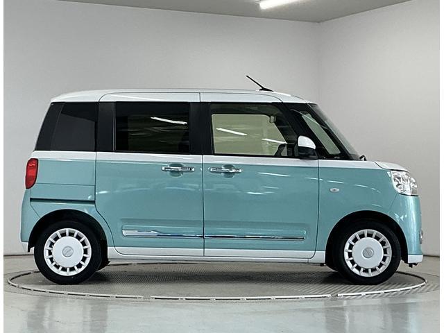 ムーヴキャンバスストライプスＧターボ　クルコン　コーナーセンサー　両側電動走行無制限１年保証　両側電動スライドドア　アダプティブクルーズコントロール　前後コーナーセンサー　前席シートヒーター　ホットカップホルダー　オートハイビーム　ＬＥＤヘッドライト　ＵＳＢチャージャー（兵庫県）の中古車