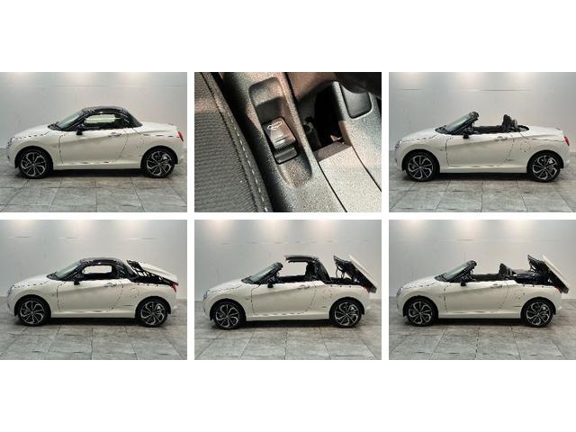 コペンセロ 5MT ターボ フルセグナビ 届出済未使用車電動オープンルーフ リヤコーナセンサー フルセグナビ DVD再生 Bluetooth USB シートヒーター LEDヘッドライト オートライト オートエアコン スマートキー エクスプレイ仕様アルミ(滋賀県)の中古車