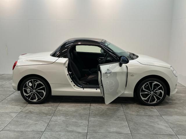 コペンセロ 5MT ターボ フルセグナビ 届出済未使用車電動オープンルーフ リヤコーナセンサー フルセグナビ DVD再生 Bluetooth USB シートヒーター LEDヘッドライト オートライト オートエアコン スマートキー エクスプレイ仕様アルミ(滋賀県)の中古車