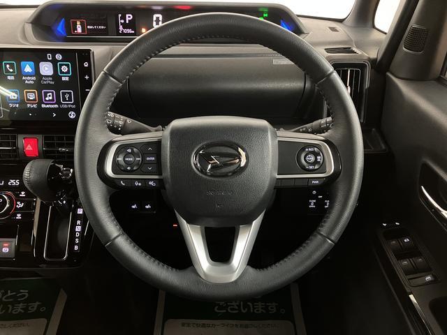 タントカスタムＲＳ　９インチディスプレイオーディオ　ＥＴＣターボ車　９インチディスプレイオーディオ　パノラマモニター　ナビ連動前後ドラレコ　ＥＴＣ　アダプティブクルーズコントロール　オートエアコン　キーフリーシステム　前席シートヒーター　コーナーセンサー（大阪府）の中古車