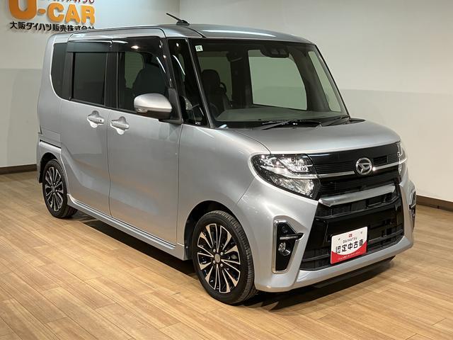 タントカスタムＲＳ　純正７インチナビ　バックカメラ　ＥＴＣターボ車　純正７インチメモリーナビ　ＥＴＣ車載器　アダプティブクルーズコントロール　スマートアシスト　前席シートヒーター　ＬＥＤヘッドライト　ＬＥＤフグランプ　キーフリーシステム　オートエアコン（大阪府）の中古車