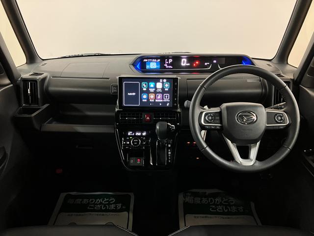 タントカスタムＲＳ　ｅｃｏＩＤＬＥ非装着車　ディスプレイオーディオターボ車　パノラマモニター対応９インチディスプレイオーディオ　前後ドライブレコーダー　シートヒーター　ＥＴＣ車載器　キーフリーシステム　純正アルミホイール　アダプティブクルーズコントロール（大阪府）の中古車