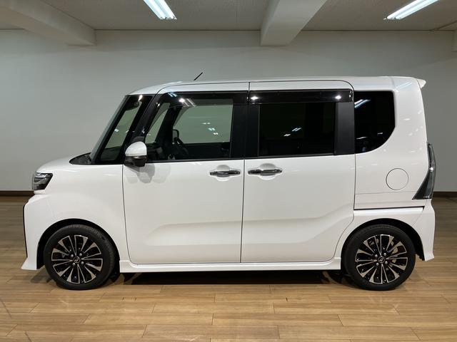 タントカスタムＲＳ　ｅｃｏＩＤＬＥ非装着車　ディスプレイオーディオターボ車　パノラマモニター対応９インチディスプレイオーディオ　前後ドライブレコーダー　シートヒーター　ＥＴＣ車載器　キーフリーシステム　純正アルミホイール　アダプティブクルーズコントロール（大阪府）の中古車