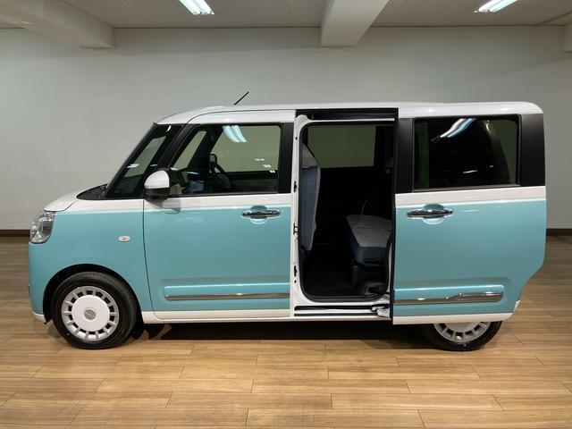 ムーヴキャンバスストライプスGターボ 25年式ナビ フロントシートヒーターターボ車 純正メモリーナビ バックカメラ スマートアシスト アダプティブクルーズコントロール フロントシートヒーター プッシュスタート 両側電動スライドドア LEDヘッドライト(大阪府)の中古車