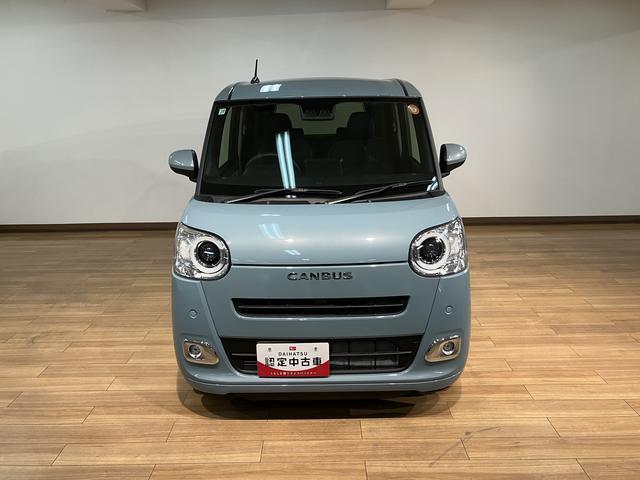 ムーヴキャンバス 中古車 セオリーＧターボ　元弊社試乗車　両側電動スライドドア元弊社試乗車・両側電動スライドドア・電動パーキングブレーキ・コーナーセンサー・アダプティブクルーズコントロール・ＬＥＤヘッドライト・ＬＥＤフォグランプ・衝突回避支援ブレーキ・誤発進抑制機能