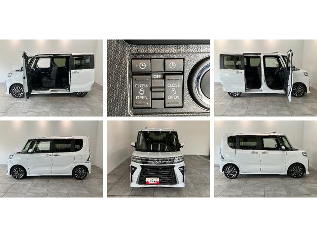 タントカスタムRSリミテッド ターボ 10型ナビ パノラマカメラ衝突被害軽減ブレーキ コーナーセンサー 10型フルセグナビ Bluetooth DVD再生 USB パノラマカメラ 前後ドラレコ 両側電動スライドドア 前席シートヒーター LED レーダークルーズ(滋賀県)の中古車