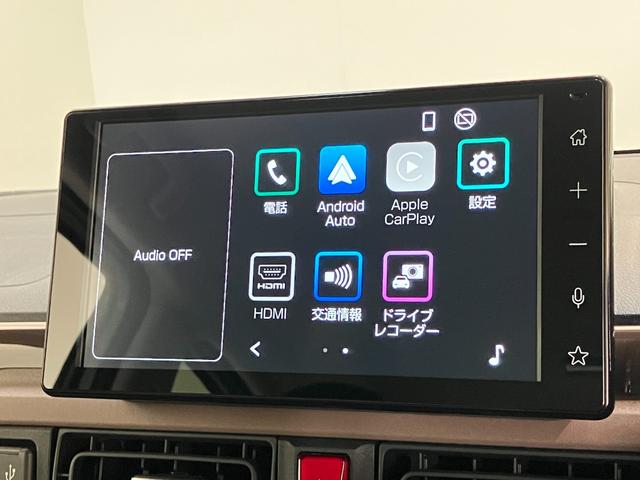 ムーヴキャンバスセオリーＧターボ　９型ディスプレイオーディオ　パノラマカメラ衝突被害軽減ブレーキ　コーナーセンサー　９型ディスプレイオーディオ　フルセグ　Ｂｌｕｅｔｏｏｔｈ　ＵＳＢ　パノラマカメラ　ドラレコ　レーダークルコン　両側パワスラ　前席シートヒーター　駐車支援システム（滋賀県）の中古車
